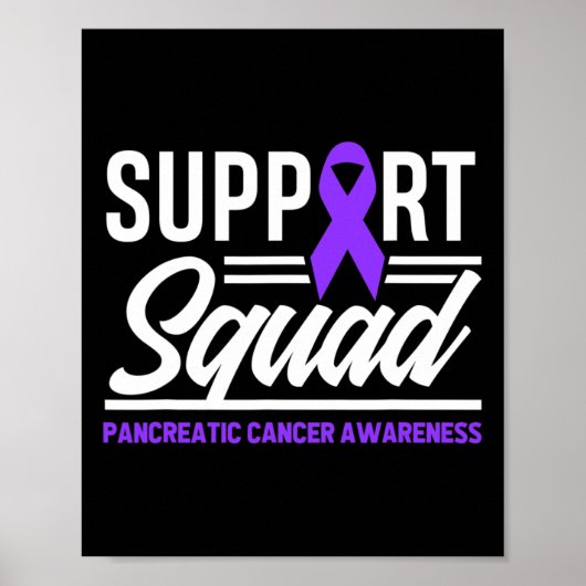Pancreas Cancer Support Squad Pancreatic Cancer Poster (Voorkant)
