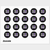Pancreas Cancer Support Squad Pancreatic Cancer Ronde Sticker (Vel)