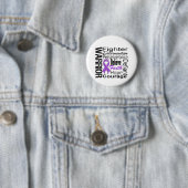 Pancreas Cancer Warrior Collage Ronde Button 5,7 Cm (In situ)