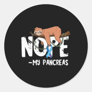 Pancreas Diabetes Awareness Blood Sugar Diabetic S Ronde Sticker