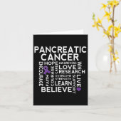 Pancreas Kanker Awareness Lint Ondersteuning Walk Kaart (Gele Bloem)