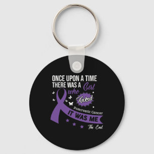 Pancreas Kankerbestrijding Lint 12 Sleutelhanger