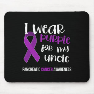Pancreaskanker Awareness Survivor Gift Paarse R Muismat
