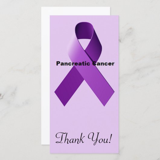 Pancreaskanker Bedankkaart (Voorkant / Achterkant)