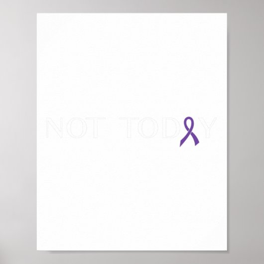 Pancreaskanker bestrijden Kankerlint 16 Poster (Voorkant)