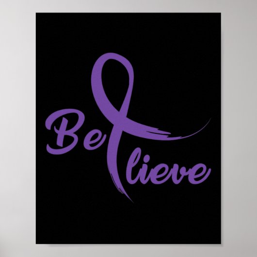 Pancreaskanker bestrijden Kankerlint 3 Poster (Voorkant)