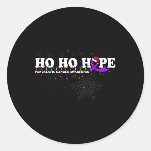 PANCREASKANKER BEWUSTZIJN Bloem We weten het niet Ronde Sticker (Voorkant)