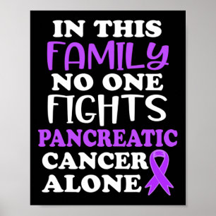 Pancreaskanker bewustzijn in deze familie Paarse Poster