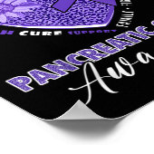 Pancreaskanker bewustzijn maand Familieondersteuni Poster (Hoek)