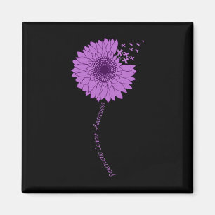 Pancreaskanker Bewustzijn Zonnebloem Paarse Magneet