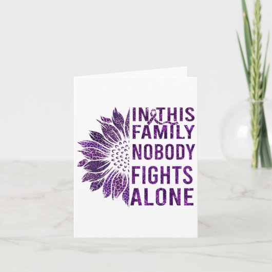 Pancreaskanker Bewustzijn Zonnebloem Pancreas C Kaart (Voorkant)