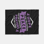 Pancreaskanker bewustzijnslint S Fleece Deken (Voorkant (Horizontaal))