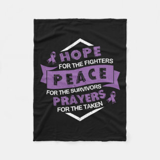 Pancreaskanker bewustzijnslint S Fleece Deken