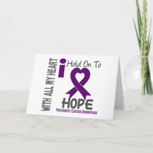 Pancreaskanker die ik vasthoud aan hoop kaart