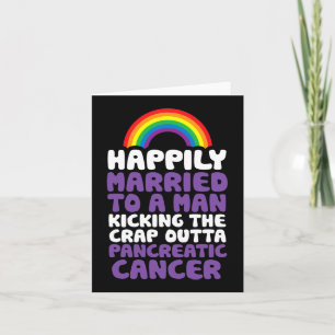 Pancreaskanker Gay Man Ondersteuning Quote Pride Kaart