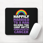 Pancreaskanker Gay Man Ondersteuning Quote Pride Muismat (Met muis)