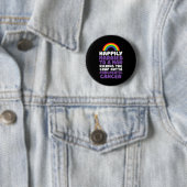 Pancreaskanker Gay Man Ondersteuning Quote Pride Ronde Button 5,7 Cm (In situ)