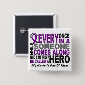 Pancreaskanker HERO KOMT OP 1 oom Vierkante Button 5,1 Cm (Voorkant /achterkant)
