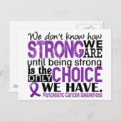 Pancreaskanker hoe sterk we zijn briefkaart (Voorkant / Achterkant)