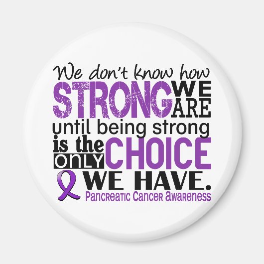 Pancreaskanker Hoe sterk we zijn Magneet (Voorkant)