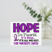 Pancreaskanker HOPE 1 Briefkaart (Staand voorkant)