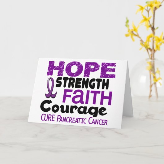 Pancreaskanker HOPE 3 Kaart (Gele Bloem)