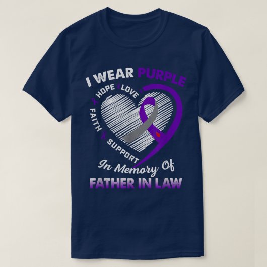 Pancreaskanker I was Paars in herinnering gebracht T-shirt (Design voorkant)
