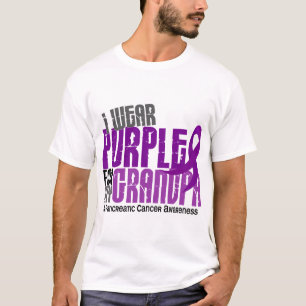 Pancreaskanker Ik Draag Paars voor mijn opa 6.2 T-shirt