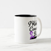 Pancreaskanker Ik heb een klapt. Tweekleurige Koffiemok (Voorkant rechts)