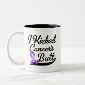 Pancreaskanker Ik heb een klapt. Tweekleurige Koffiemok (Links)