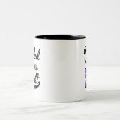 Pancreaskanker Ik heb een klapt. Tweekleurige Koffiemok (Center)