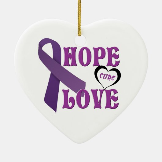 Pancreaskanker Keramisch Ornament (Achterkant)