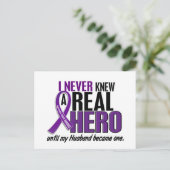 Pancreaskanker KNIEUW EEN HERO 2 Briefkaart (Staand voorkant)