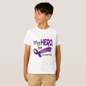 Pancreaskanker MY HERO MY GRANDFATHER 42 T-shirt (Voorkant volledig)