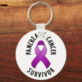Pancreaskanker Overlevende Sleutelhanger (Voorkant)
