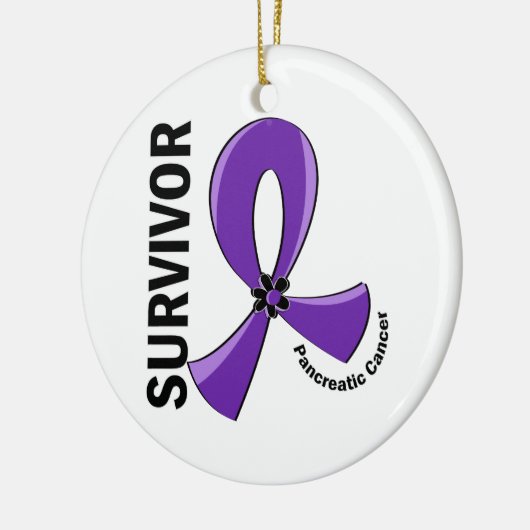 Pancreaskanker Overleving 12 Keramisch Ornament (Links)