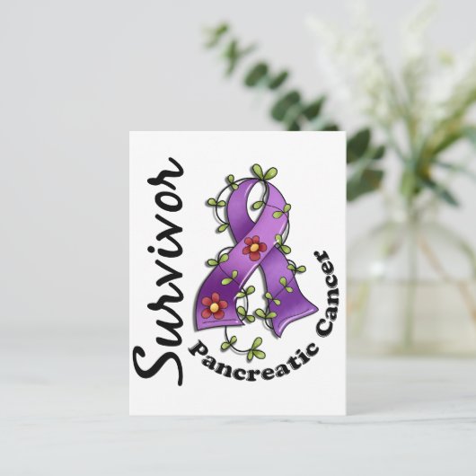 Pancreaskanker Overleving 15 Briefkaart (Staand voorkant)