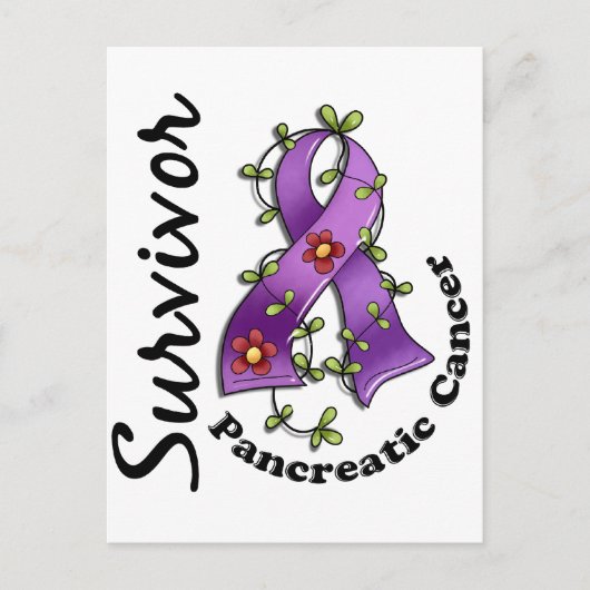Pancreaskanker Overleving 15 Briefkaart (Voorkant)