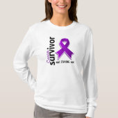 Pancreaskanker Overleving 19 T-shirt (Voorkant)