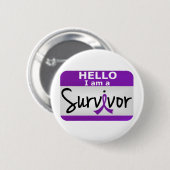 Pancreaskanker Overleving 24.png Ronde Button 5,7 Cm (Voorkant /achterkant)