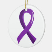 Pancreaskanker Paarse lint 3 Keramisch Ornament (Links)