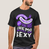 Pancreaskanker Shirt, gaande door chemo T-shirt (Voorkant)