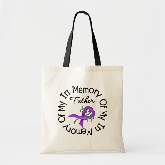 Pancreaskanker ter nagedachtenis van mijn vader tote bag (Voorkant)