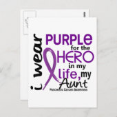 Pancreaskanker voor mijn helm mijn tante 2 briefkaart (Voorkant / Achterkant)