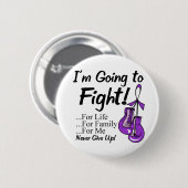 Pancreaskanker waar ik tegen ga vechten. ronde button 5,7 cm (Voorkant /achterkant)
