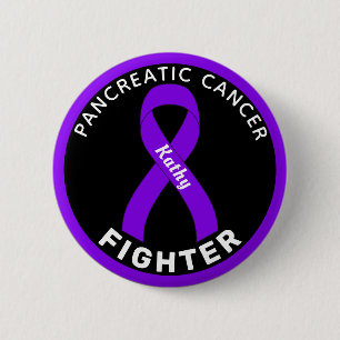 Pancreaskankerbestrijder Zwarte Button