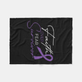 Pancreaskankerbestrijding Lint 1 Fleece Deken (Voorkant (Horizontaal))