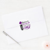 Pancreaskankerbewustzijn GELOOFT DREAM HOPE Ronde Sticker (Envelop)