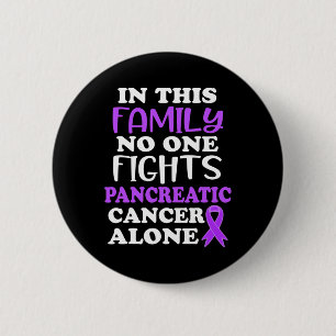 Pancreaskankerbewustzijn in deze familie Paarse Ronde Button 5,7 Cm