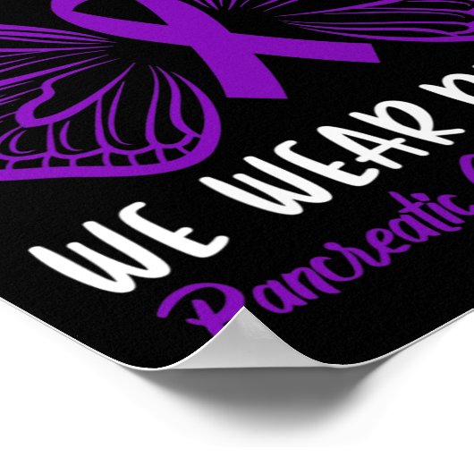 Pancreaskankerbewustzijn in november Draag we Poster (Hoek)